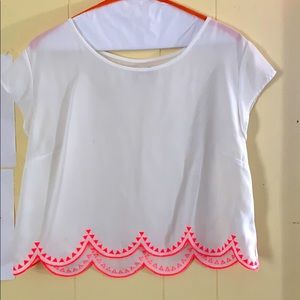 Loose slightly cropped blouse